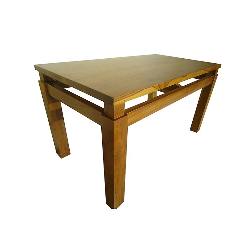 [Jidi City 100% Teak Furniture] KLH-02B Teak Rectangular Coffee Table Work Table Dining Table - โต๊ะอาหาร - ไม้ สีนำ้ตาล