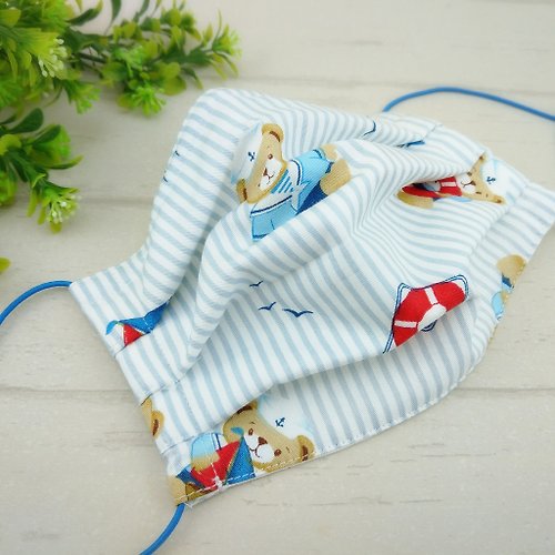 QQ rabbit 手工嬰幼兒精品 彌月禮盒 熊熊-6款可選。有壓條有開口棉質布口罩(可加40繡名字)