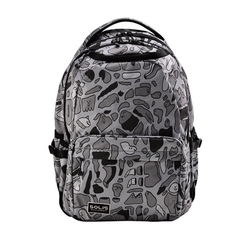 SOLIS Monster Series 15" REISE premium laptop backpack(Black Limestone) - กระเป๋าแล็ปท็อป - เส้นใยสังเคราะห์ 