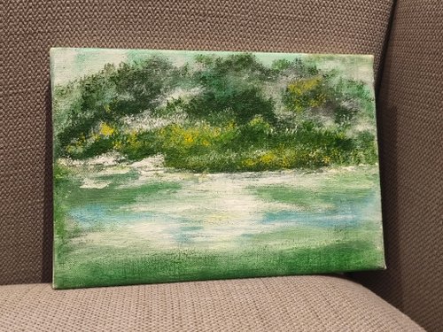 Arpourtin 聽波圖解 風景畫/壓克力水彩畫/療癒畫/掛畫/裝飾畫/無框畫