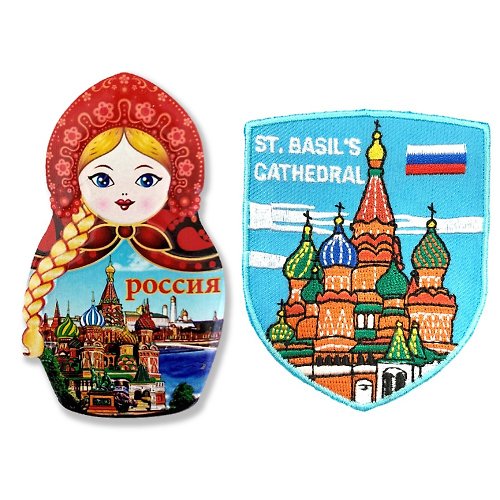 A-ONE 俄羅斯套娃 聖巴索大教堂 冰箱便簽留言貼+俄羅斯 聖瓦西里主教2