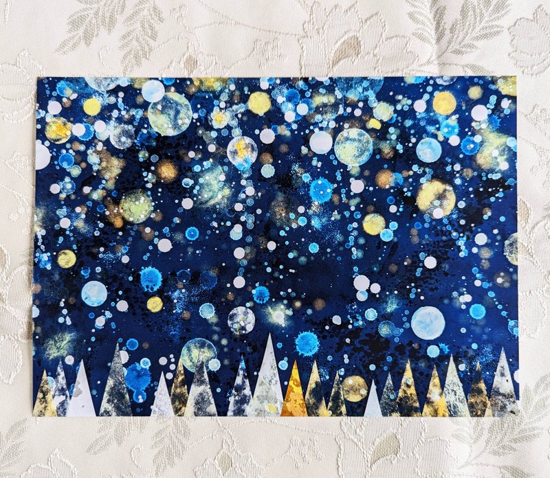 Snow and Forest Poster - Posters - Paper Blue