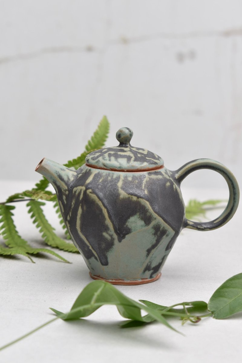陶事 山痕系列 茶壺 - 茶壺/茶杯/茶具 - 陶 綠色