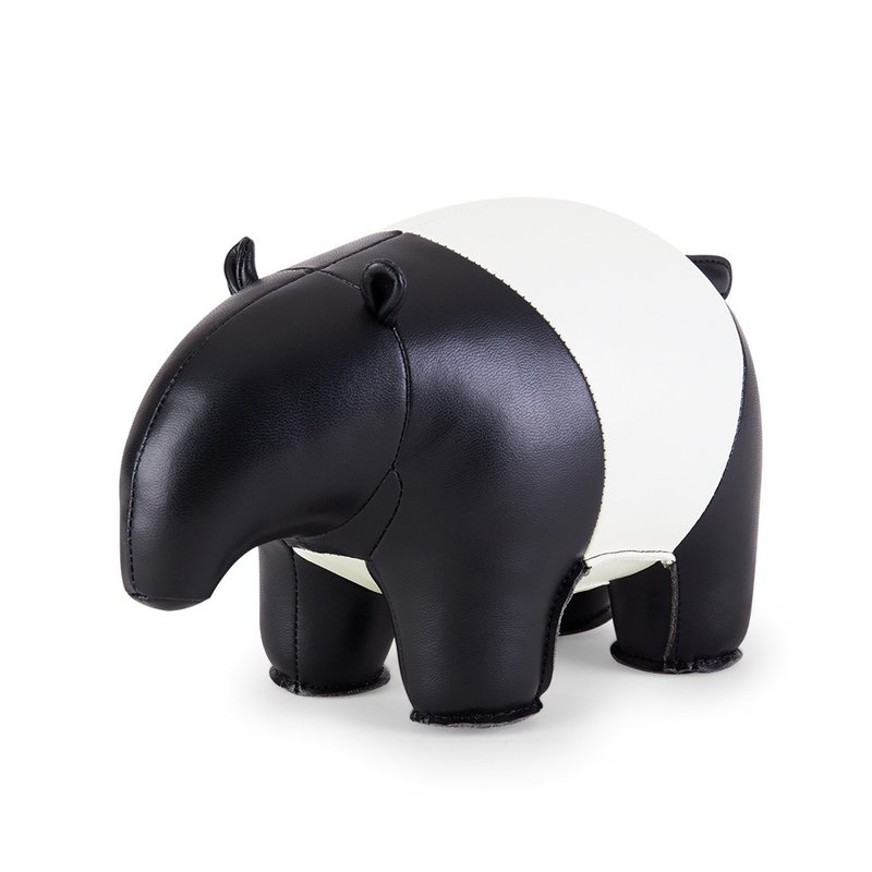 Zuny - Malayan Tapir - Bookend - Items for Display - Faux Leather Multicolor