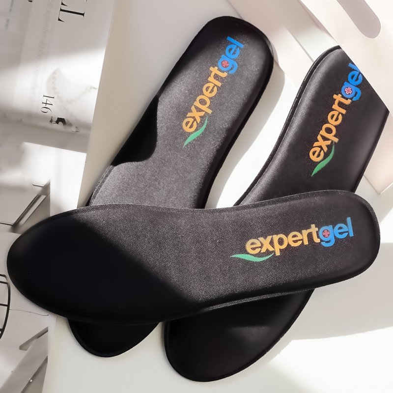 【expertgel Lejie】 Composite independent tube gel insole - แผ่นรองเท้า - เส้นใยสังเคราะห์ สีดำ