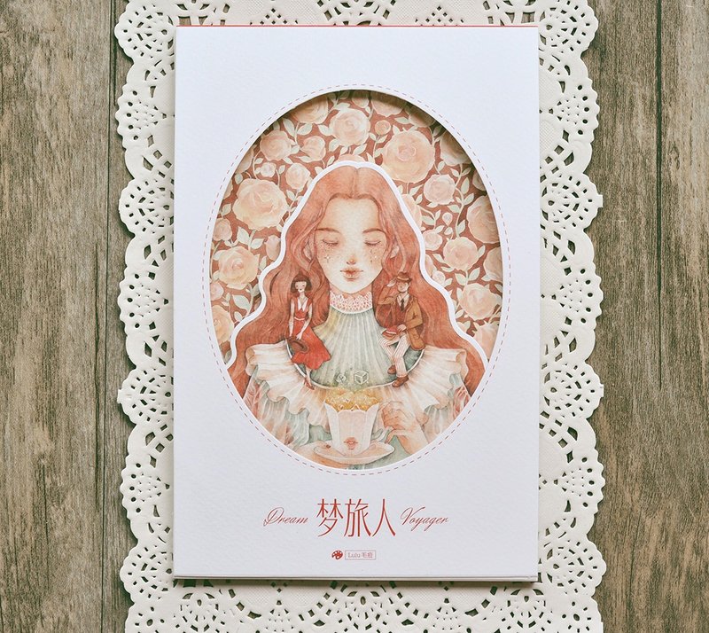 Postcard明信片/少女心事 - 卡片/明信片 - 紙 多色