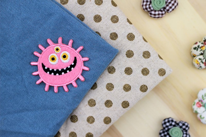 Three Eyes Sun Self-adhesive Embroidered Cloth Sticker-Monster Planet Wings World Series - เย็บปัก/ถักทอ/ใยขนแกะ - งานปัก 