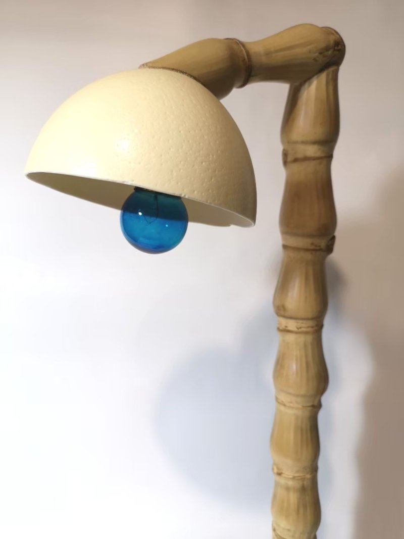 -鴕鳥蛋殼燈罩- 立燈 檯燈 桌燈 漂流木燈 夜燈 氣氛燈 造型燈 - 燈具/燈飾 - 其他材質 咖啡色
