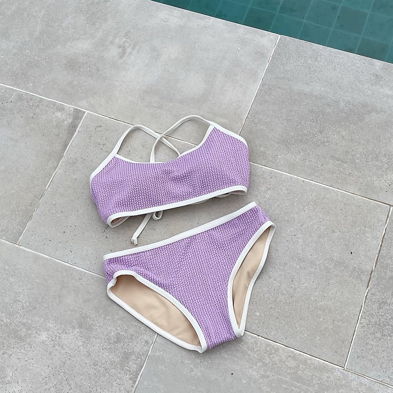 when.we.summer Swimwear / Brine Bikini / Lilac - ชุดว่ายน้ำผู้หญิง - วัสดุอื่นๆ สีม่วง