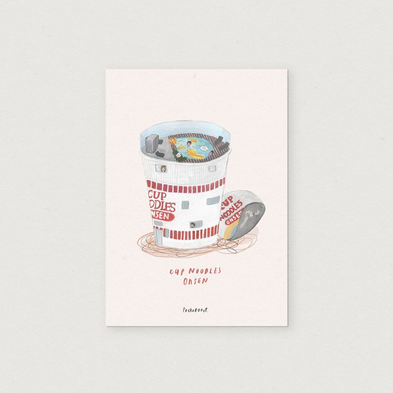 Instant Onsen (Art Print) - 卡片/明信片 - 紙 