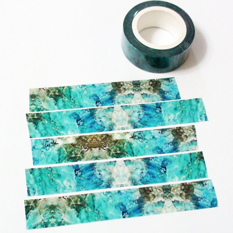 Masking Tape Blue Marble - Washi Tape - Paper 