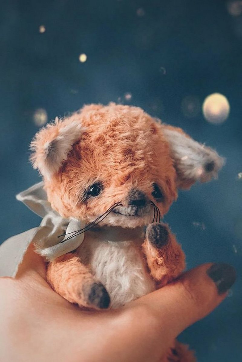 DIY Materials  圖案泰迪狐狸 14 厘米可下載 PDF - 手工藝教學/工具書 - 其他材質 