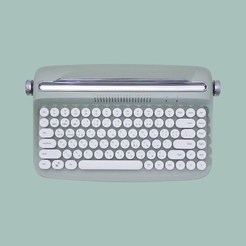 actto retro typewriter wireless bluetooth keyboard-olive green-mini model - Computer Accessories - Other Materials 