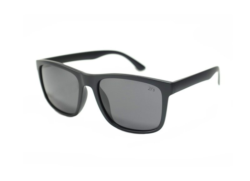 (Defective Product Discount) 2is ElanD Sunglasses Polarized│Rectangular Frame - แว่นกันแดด - พลาสติก สีดำ