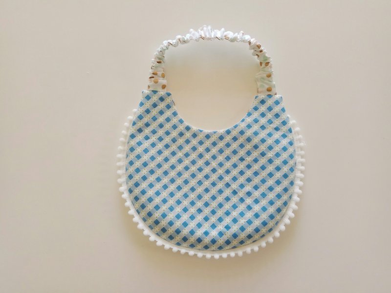 Languet Ball Mousse Gift Baby Bib Baby Bib - ผ้ากันเปื้อน - ผ้าฝ้าย/ผ้าลินิน สีน้ำเงิน
