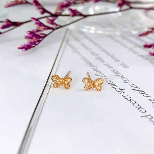 Hygge Adorn 14K | 蝴蝶翩翩起舞 耳環