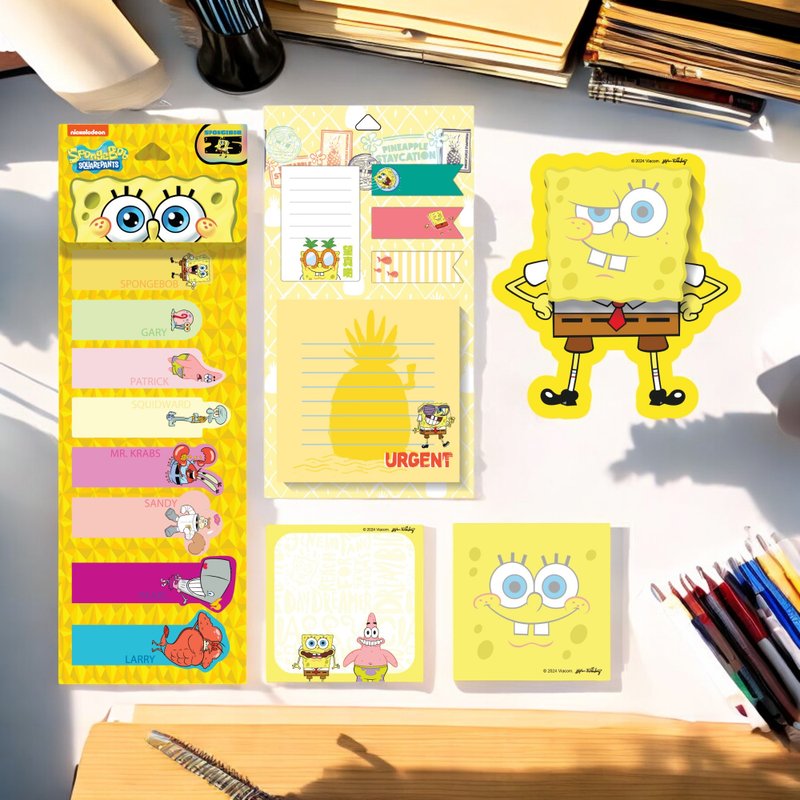 SpongeBob SquarePants- memo notes 01-05 - กระดาษโน้ต - กระดาษ 