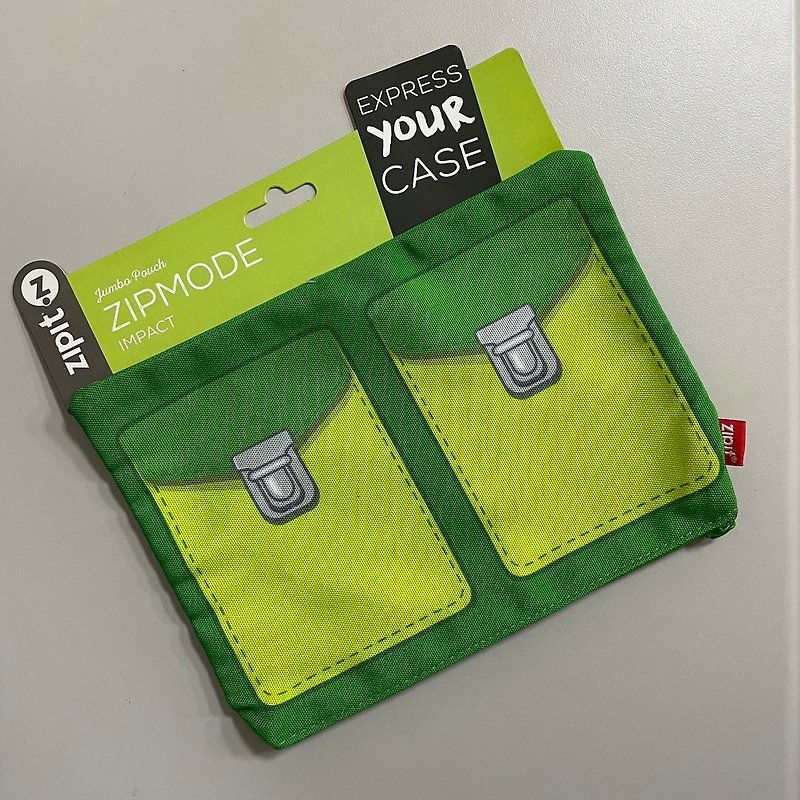 zipit Impact Universal Bag – Green Bag - กระเป๋าเครื่องสำอาง - ผ้าฝ้าย/ผ้าลินิน สีเขียว