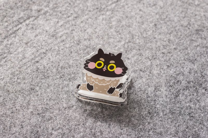 Dumb Cat Acrylic Clip - Other - Acrylic 