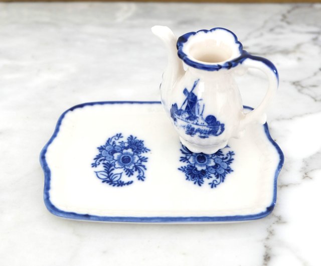 Blue and White Mini China Tea Set