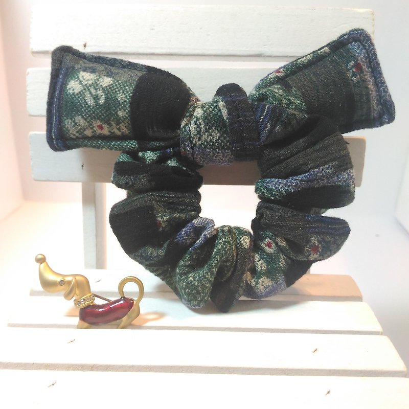 Klimt wind ~ donut butterfly hair accessories - เครื่องประดับผม - ผ้าฝ้าย/ผ้าลินิน 