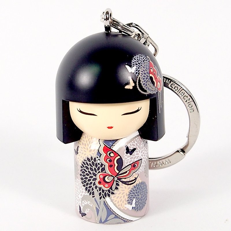Key ring-Ayana colorful [Kimmidoll and blessing doll key ring] - Keychains - Other Materials Black
