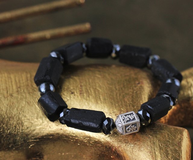 Raw black clearance tourmaline bracelet