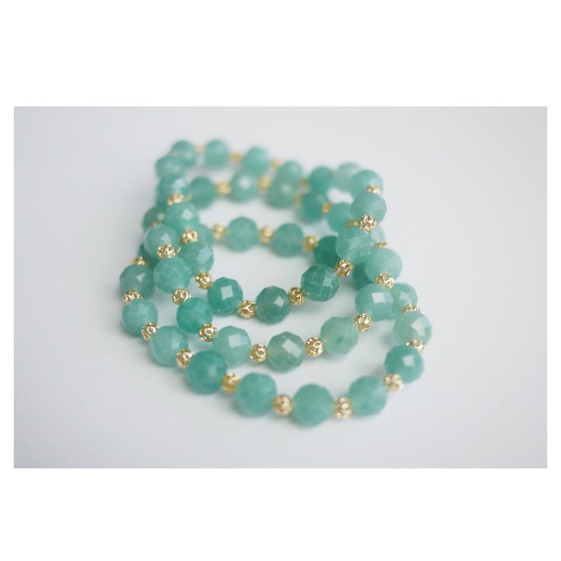 Green Jade Bracelet | Natural Stone Bracelet - สร้อยข้อมือ - วัสดุอื่นๆ สีเขียว