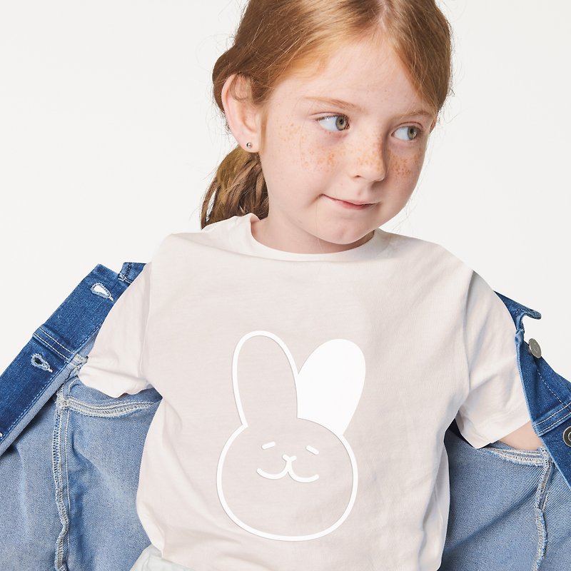 Black Ear Rabbit Limited Kids T-Shirt - อื่นๆ - ผ้าฝ้าย/ผ้าลินิน หลากหลายสี