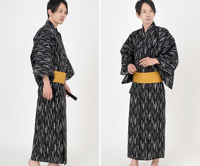 日本和服男士綿浴衣腰封2 件套組M L LL 3L z33-01 - 設計館fuukakimono