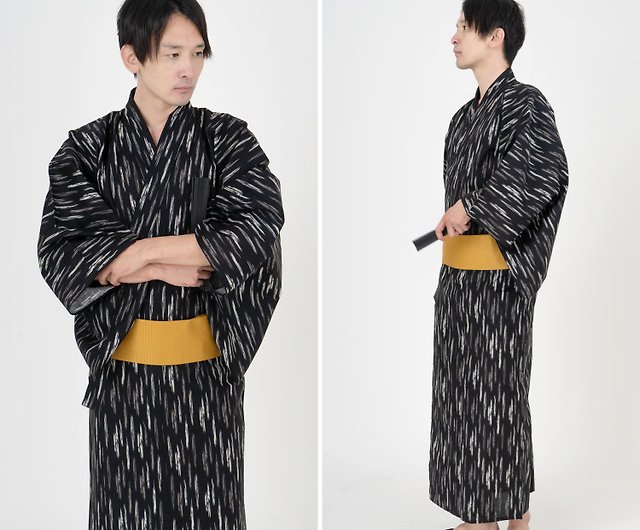 日本和服男士綿浴衣腰封2 件套組M L LL 3L z33-01 - 設計館fuukakimono