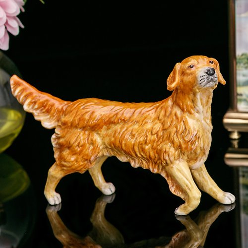 擎上閣裝飾藝術 Royal Doulton世界名犬Retriever黃金獵犬2005手繪陶瓷裝飾工藝