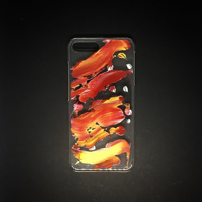 Acrylic 手繪抽象藝術手機殼 | iPhone 7/8+ | Red Legacy - 手機殼/手機套 - 壓克力 紅色