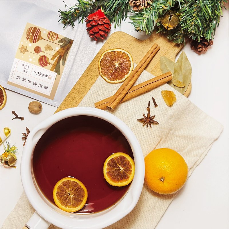 Mulled Wine Spice Pack Cinnamon Star Anise Clove Bay Leaf Mulled Wine Party - Mixes & Ready Meals - Fresh Ingredients White