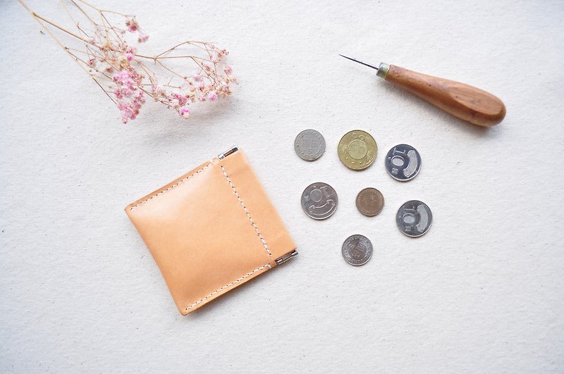 Shrapnel gold coin purse - primary color - Coin Purses - Genuine Leather 
