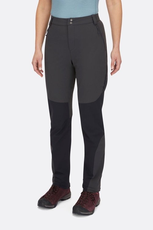山衣丁 【Rab】Torque Mountain Pants 輕量長褲 女款 煤炭黑/黑