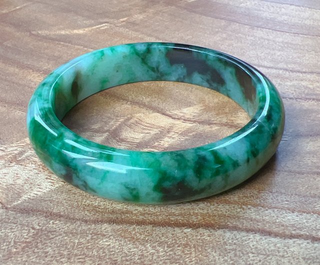 天然ミャンマー産A貨翡翠（ヒスイ）天然多色翡翠ブレスレット 本翡翠