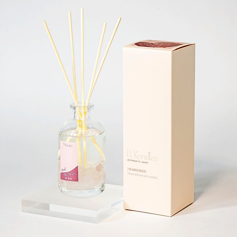 *New upgrade*Feel The Love! Love natural essential oil mineral diffuser 75ml - Fragrances - Essential Oils Pink