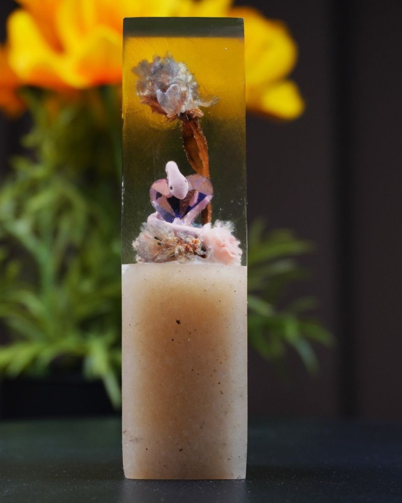 客製化手工印章-|愛心蛇永生花樹酯印章 2x2 CM|篆刻印章 - 印章/印台 - 石頭 
