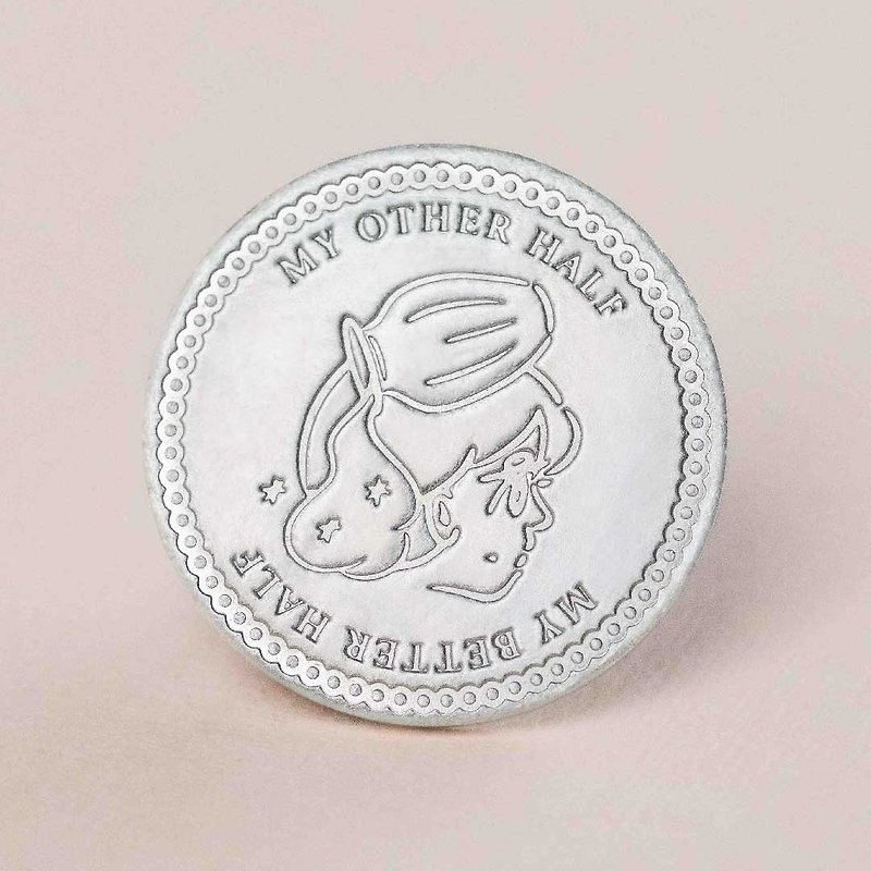 Playback X Peep Zodiac Coin - Valentine's Day Limited Edition - Other - Other Metals Silver