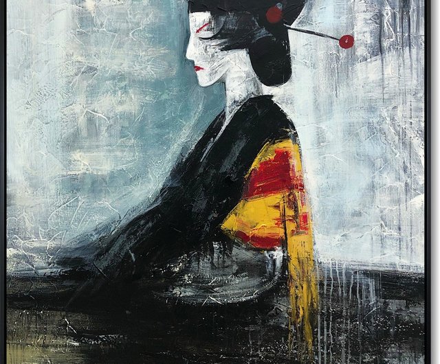 絵画 アクリル・キャンバス オリジナル キャンバスに描いた