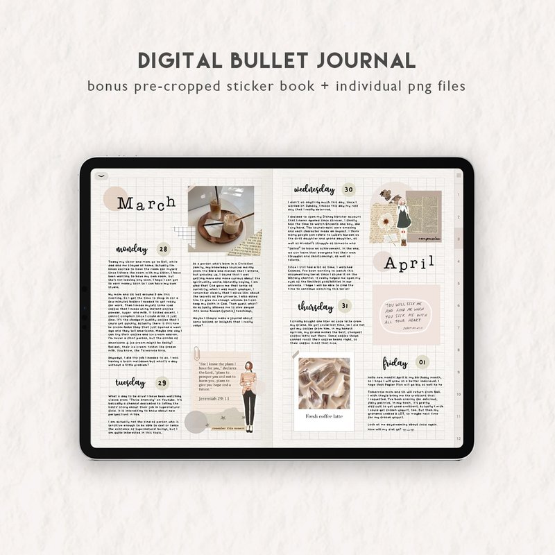 Digital Bullet Journal for GoodNotes Notability Samsung Notes iPad Android - 電子手帳及素材 - 其他材質 