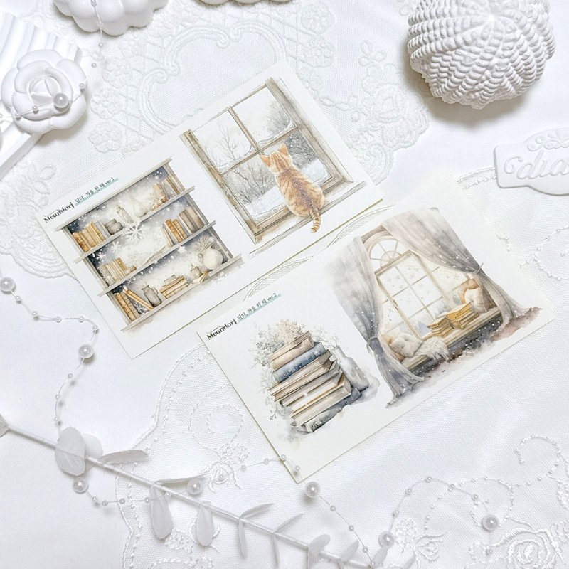Full of winter - One day paper sticker - 貼紙 - 紙 