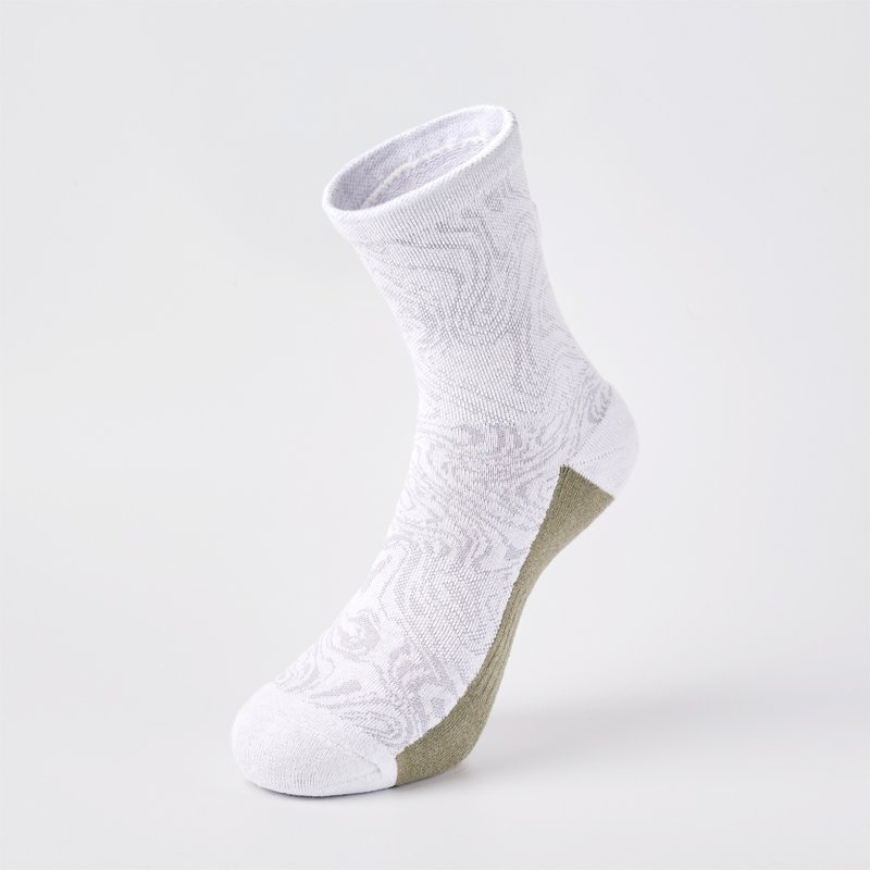 Pioneer Antibacterial Sports Mid Socks/White (F)-MIT Antibacterial Sports Mid Socks - Socks - Cotton & Hemp White