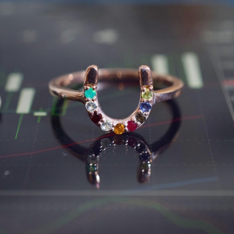 Noppakao Horseshoe Ring #minimsignature R301 - 戒指 - 純銀 