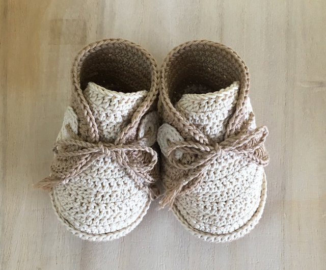 Crochet baby boat sale shoes free pattern