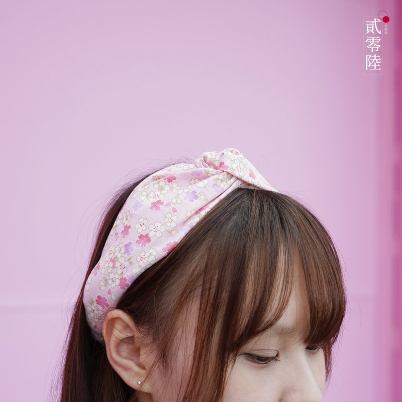 Handmade Headband / Unisex Style / Tokyo Styled Pattern - Hair Accessories - Cotton & Hemp Multicolor