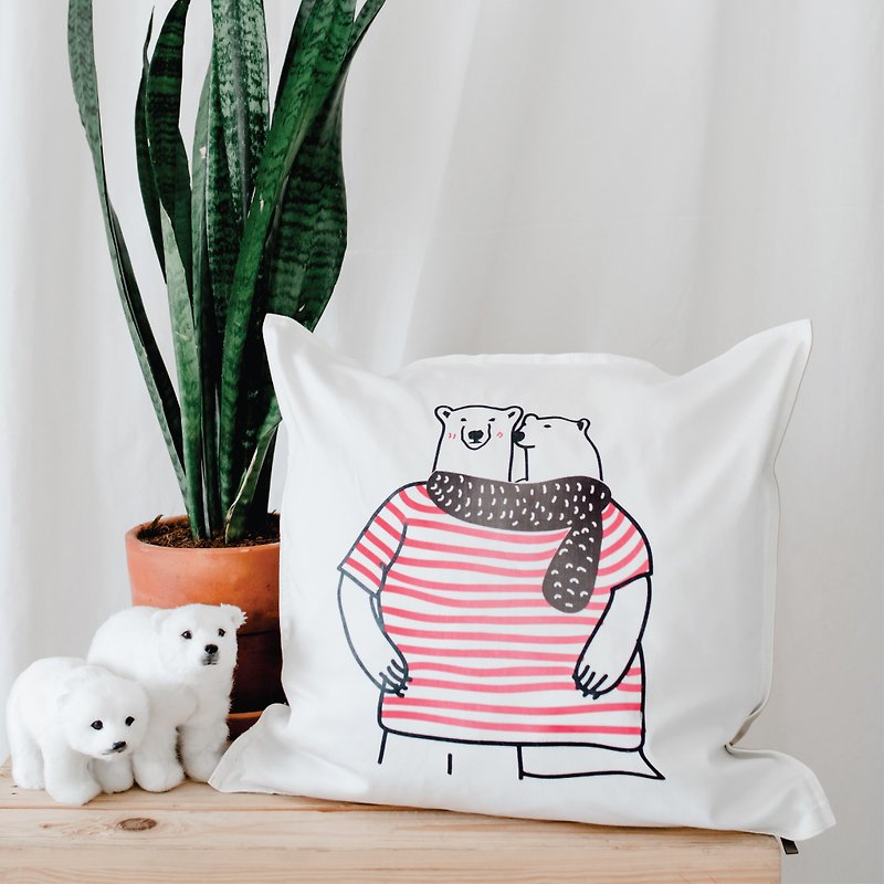 OUR BIG TEE, Changeable Color Cushion-Cover - Pillows & Cushions - Cotton & Hemp White