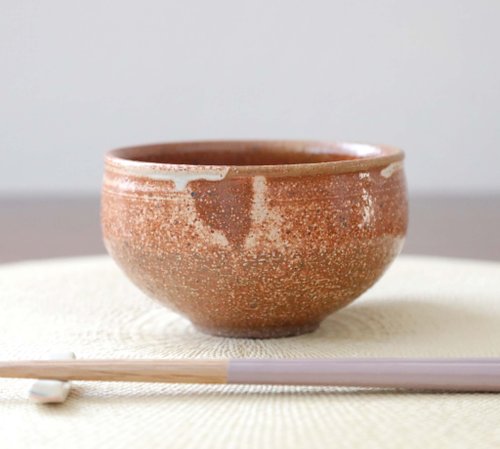 AmetsuchiKaoru Handwork & Art Studio チタンマット釉の飯碗 ３