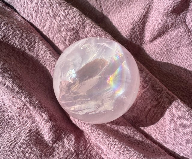 レインボーローズクォーツスフィア / ローズアゼツライトスフィア Rose